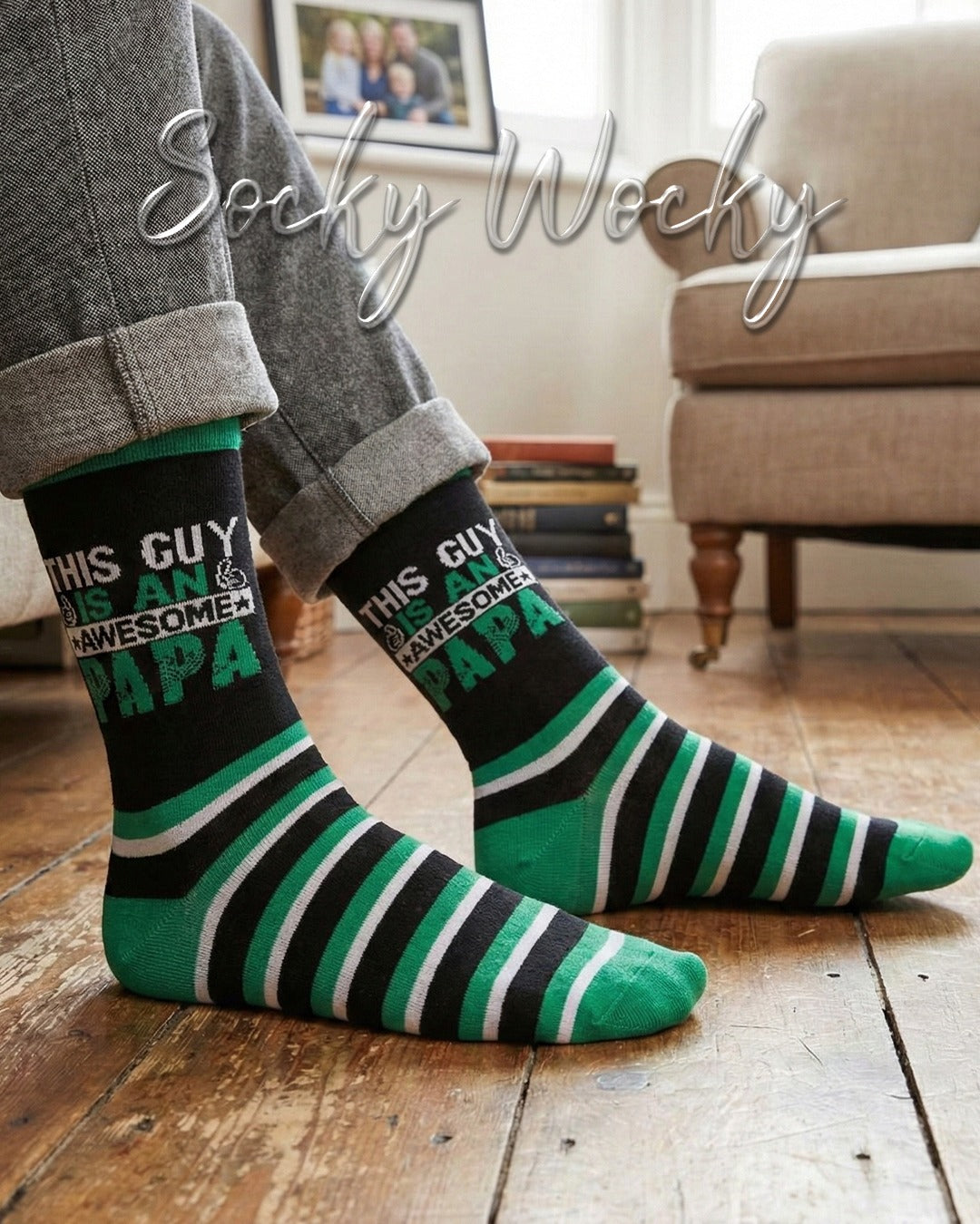 This Guy is an Awesome Papa Socks Father Gift Edition